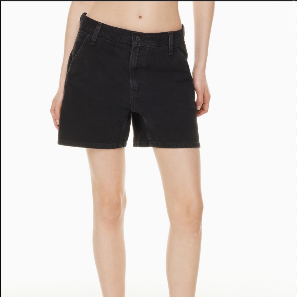 Aritzia Sunday Best Demo Shorts in Black Stone